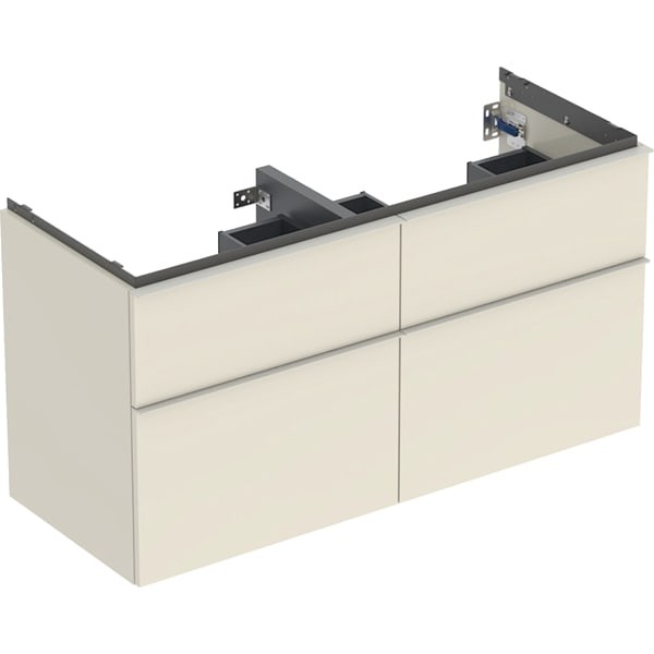 Geberit iCon Unterschrank für Doppel-Waschtisch, 4 Schubl.