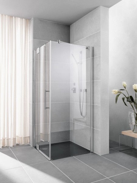 Kermi Seitenwand Pasa XP TWD 1000x2000, silber hochglanz, ESG klar mit KermiClean, PXTWD