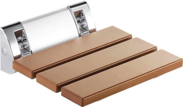 Neuesbad Wandmontage FOLDABLE WPC SEAT, COLOR OF WOOD