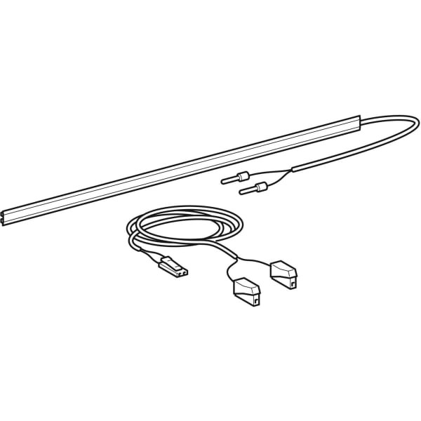 Geberit Leuchtenset unten, Option Spiegelschrank, Modell 800390, 595170000