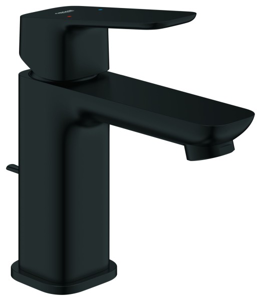 Grohe EH-Waschtischbatterie Cubeo 101694 S-Size Zugstangen-Ablaufgarn. matt black, 1016942430