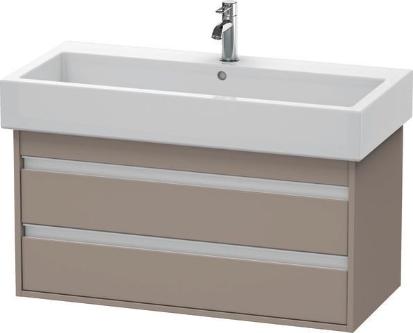 Duravit Ketho Waschtischunterbau wandhängend Basalt Matt 950x440x480 mm - KT663804343