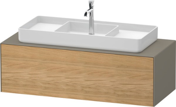 Duravit White Tulip Konsolenwaschtischunterbau wandhängend Natur Eiche & Stein Grau Matt & Seidenmat