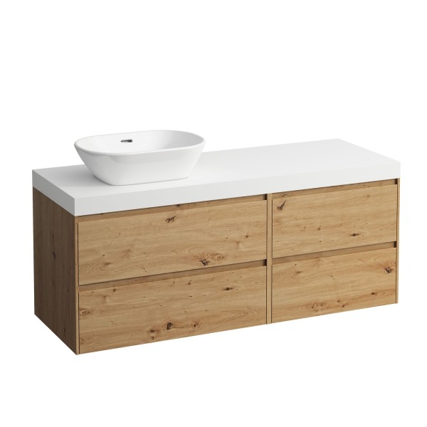 Laufen Waschtischunterschrank und Waschtisch-Platte LANI 495x1370x580