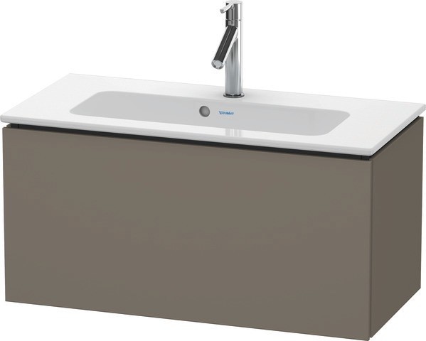 Duravit L-Cube Waschtischunterbau wandhängend Flanell Grau Seidenmatt 820x391x400 mm - LC615709090