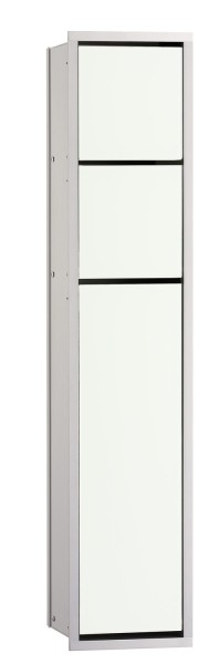 Emco asis WC-Modul (150), Unterputz, 809mm, ohne Einbau-Rahmen,alu/optiwhite, 975027450