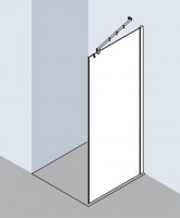 Preview: Kermi Walk-In Filia XP Preview: Kermi Walk-In Filia XP TWG 0750x1850, silber hochglanz, ESG klar, FXTWG07518VAK