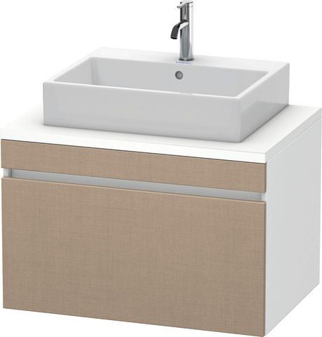 Duravit DuraStyle Konsolenwaschtischunterbau wandhängend Leinen & Weiß Matt 800x548x512 mm - DS53120