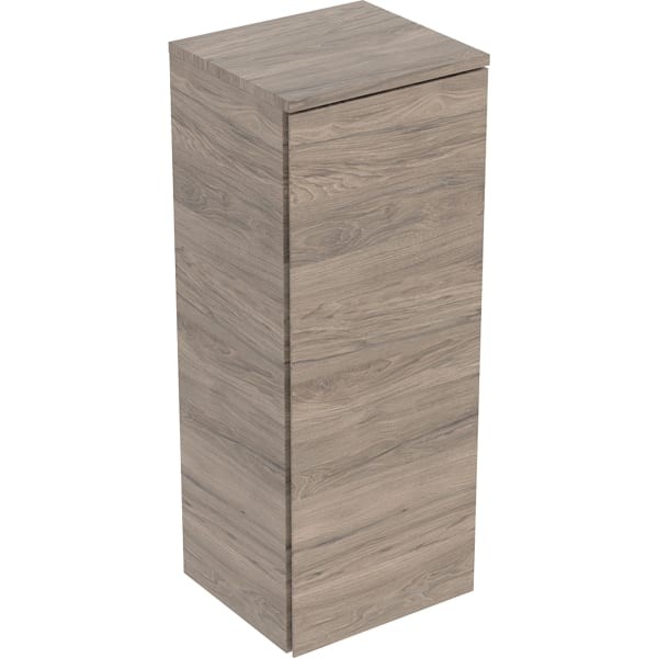 Geberit Renova Plan Mittelhochschrank mit einer Tür: 33x85x29.7cm, Nussbaum hickory, 504044JR1