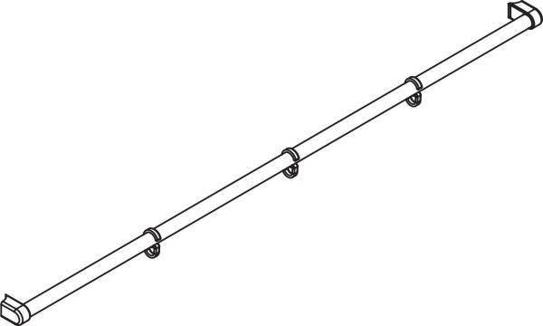 Kermi Handtuchhalter Pega HHHHO, 1250, silber hochglanz, ZDHHHHOPE125VK
