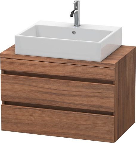 Duravit DuraStyle Konsolenwaschtischunterbau wandhängend Nussbaum Matt 800x478x512 mm - DS530707979