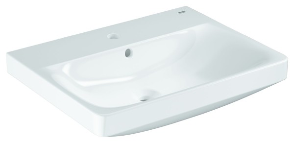 GROHE Waschtisch Euro Keramik 102415 60cm 1 Hahnloch mit Überlauf alpinweiß, 102415SH00