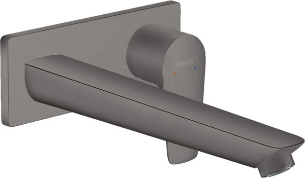 Hansgrohe 2-Loch Waschtischmischer Unterputz Talis E F-Set Brushed Black langer Auslauf, 71734340