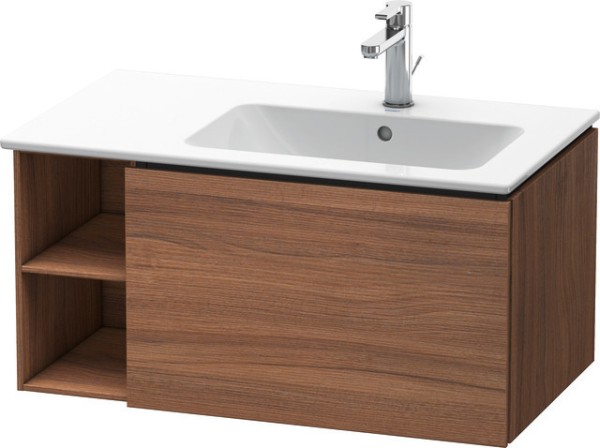 Duravit L-Cube Waschtischunterbau wandhängend Nussbaum Matt 820x481x400 mm - LC6192079790E00