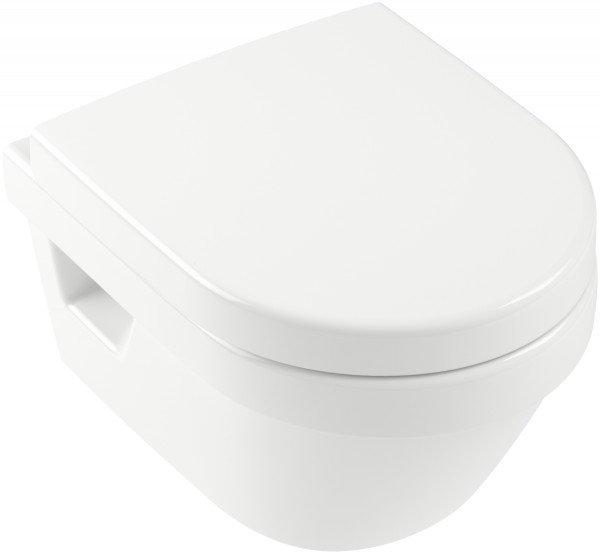Villeroy & Boch Architectura Tiefspül-WC, spülrandlos Compact, B:350,T:480 mm, weiss ceramicplus