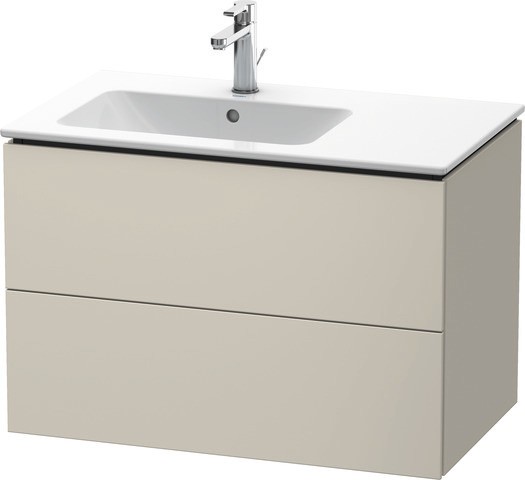 Duravit L-Cube Waschtischunterbau wandhängend Taupe Matt 820x481x550 mm - LC629109191
