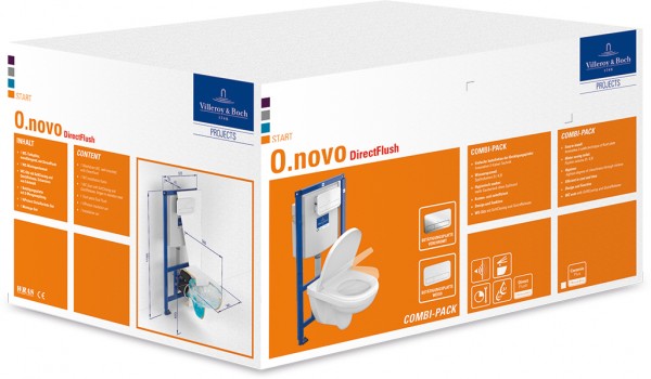 Villeroy & Boch Combi-Pack ViConnect O.novo 5660D3 600x800mm wandhängend weiss