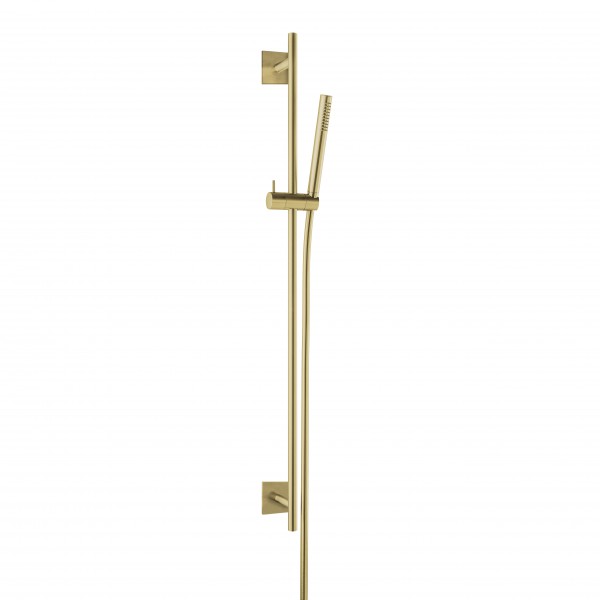 Herzbach spa ix pvd Wannen-Set 90 eckig 70 stab bs 160 brass, Brass Steel, 21.922700.2.41