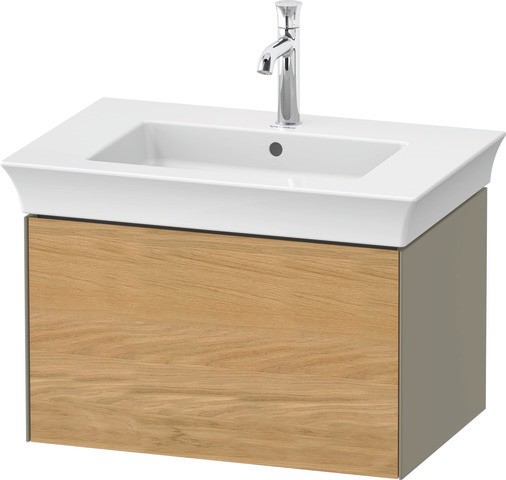 Duravit White Tulip Waschtischunterbau wandhängend Natur Eiche & Stein Grau Matt & Hochglanz 684x458