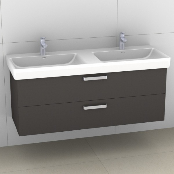 Artiqua 415 Waschtischunterschrank für Pro S 814968 Stahlgrau, 415-WU2L-L59-7142-88