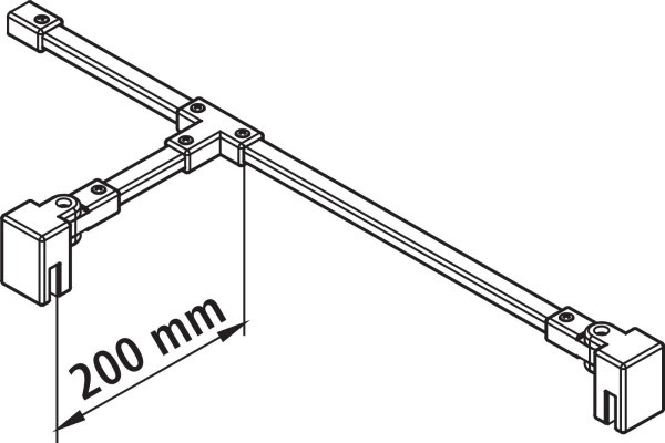 Kermi Stabilisierung Zubehör SSSFW, 1200, silber hochglanz, ZDSSSFWLI120VK