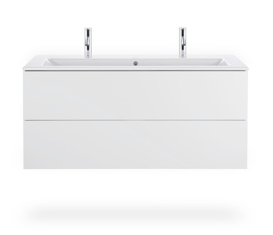 Duravit L-Cube Waschtischunterbau wandhängend Weiß Matt 1220x481x550 mm - LC624301818