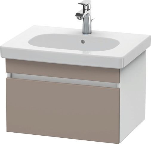 Duravit DuraStyle Waschtischunterbau wandhängend Basalt & Weiß Matt 600x453x398 mm - DS638304318
