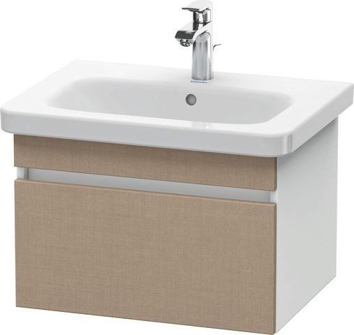 Duravit DuraStyle Waschtischunterbau wandhängend Leinen & Weiß Matt 580x448x398 mm - DS638007518