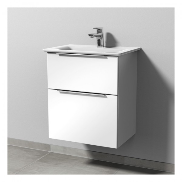 Sanipa 3way Waschtischunterbau zu Ideal Standard Connect Air Waschtisch mit 2 Auszügen, Eiche-Kansas