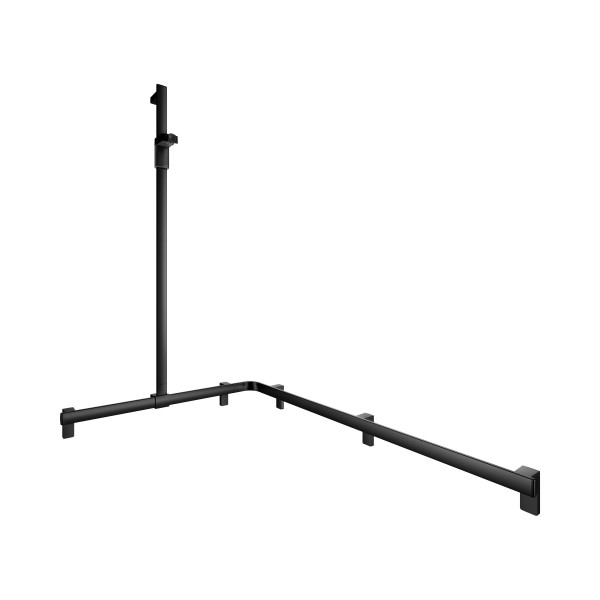 KEUCO AXESS Eck-Duschhandlauf 90° mit Brausestange, Metall, B: 115 H: 130,1 T: 85 cm, 35015370202