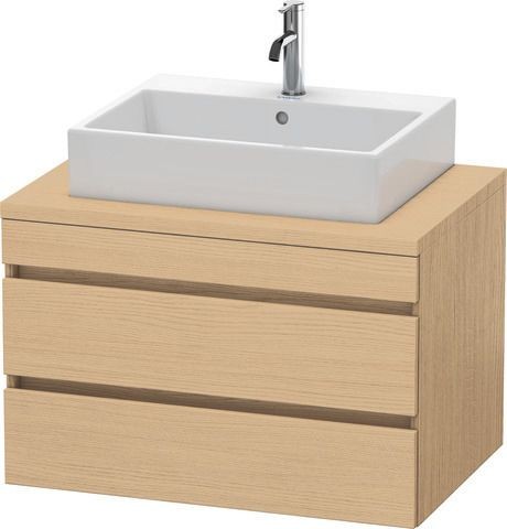 Duravit DuraStyle Konsolenwaschtischunterbau wandhängend Natur Eiche Matt 800x548x512 mm - DS5317030