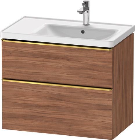 Duravit D-Neo Waschtischunterbau wandhängend Nussbaum Matt 784x452x625 mm - DE4358034790000