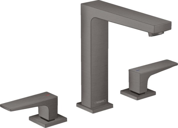 Hansgrohe 3-Loch Waschtischarmatur 160 Metropol Brushed Black, 32515340