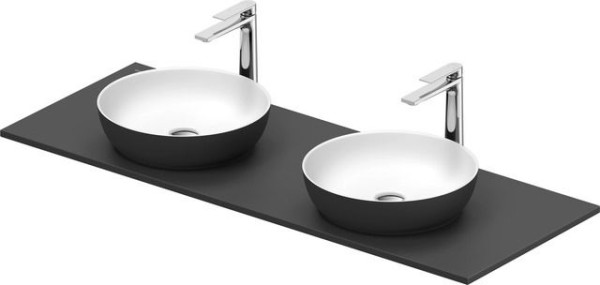 Duravit Sivida SET, Aufsatzbecken 2r.400 B.Aussen: dunkelgrau matt