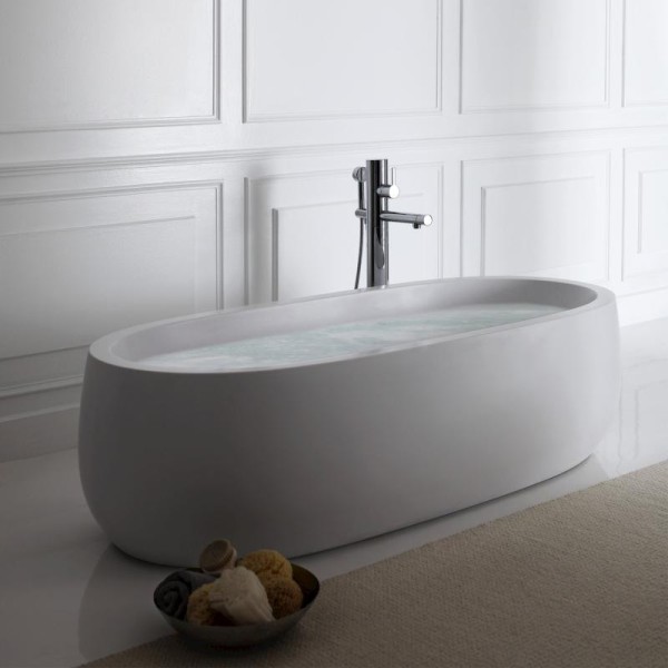 LAUFEN Badewanne Il Bagno Alessi One, 1830x870x460, freistehend,weiß, 24597.2, 2459720000001