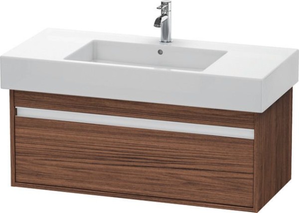 Duravit Ketho Waschtischunterbau wandhängend Nussbaum dunkel Matt 1000x455x410 mm - KT669102121