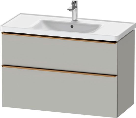 Duravit D-Neo Waschtischunterbau wandhängend Betongrau Matt 984x452x625 mm - DE4356004070000