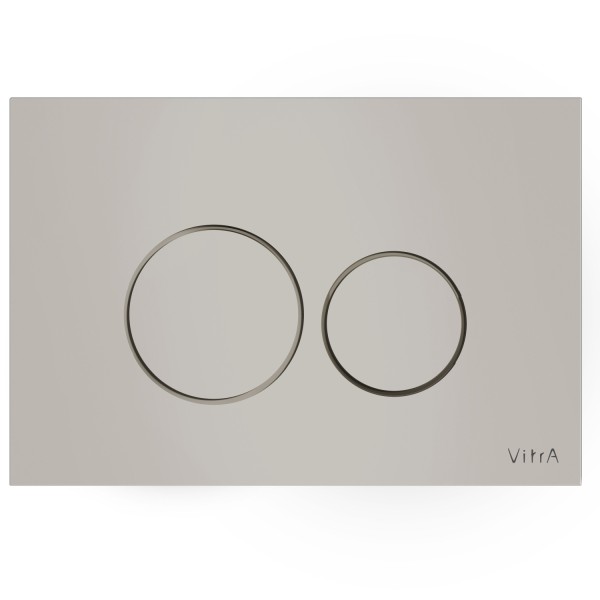 VitrA Origin WC-Betätigungsplatte für 2?Mengen?Spülung Glas Taupe,740-1602