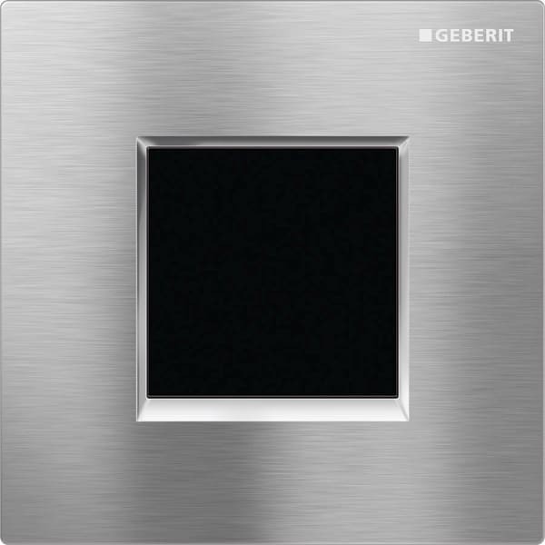Geberit Urinalsteuerung, elektronisch, Netzbetrieb, Abdeckplatte Typ 30 chrom gebürstet, 116027KX1