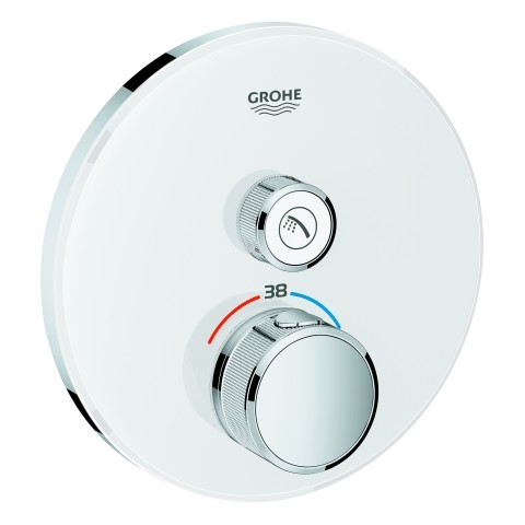 GROHE THM Grohtherm SmartControl 29150 rund FMS 1 Absperrventil moon white, 29150LS0