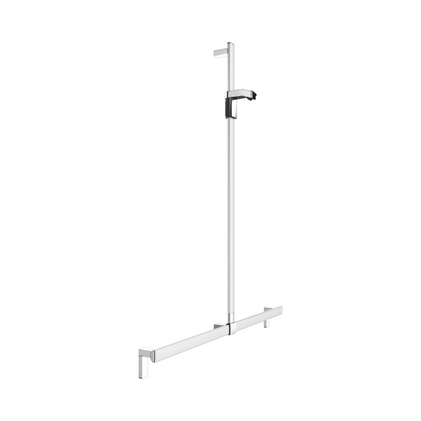 KEUCO AXESS Duschhandlauf mit Brausestange, Metall, B: 115 x H: 130,1 cm, 35014171213