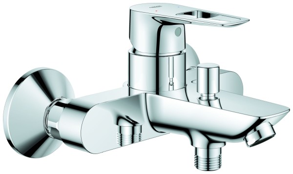 GROHE Wannenarmatur BauLoop 23602_1 Wandmontage eigensicher chrom, 23602001