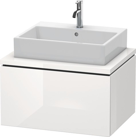 Duravit L-Cube Konsolenwaschtischunterbau wandhängend Weiß Hochglanz 720x547x400 mm - LC581108585