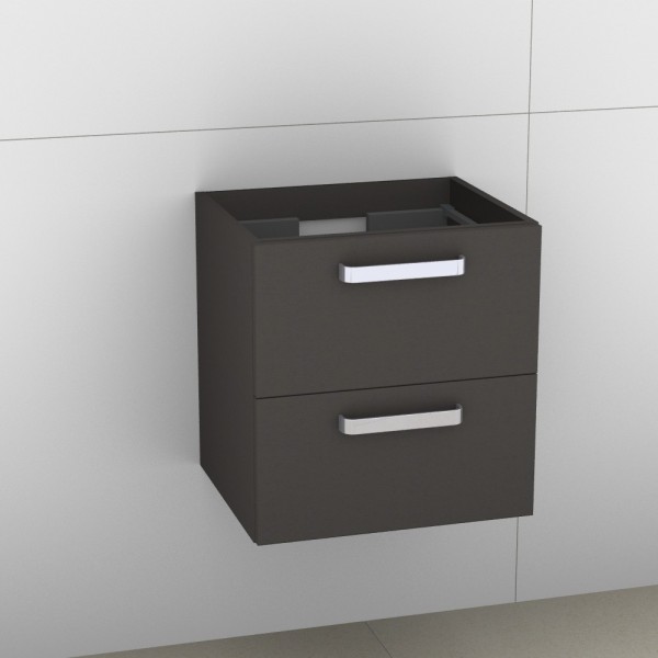 Artiqua 414 Waschtischunterschrank für Venticello 412450 Stahlgrau, 414-WU2L-V102-7142-88