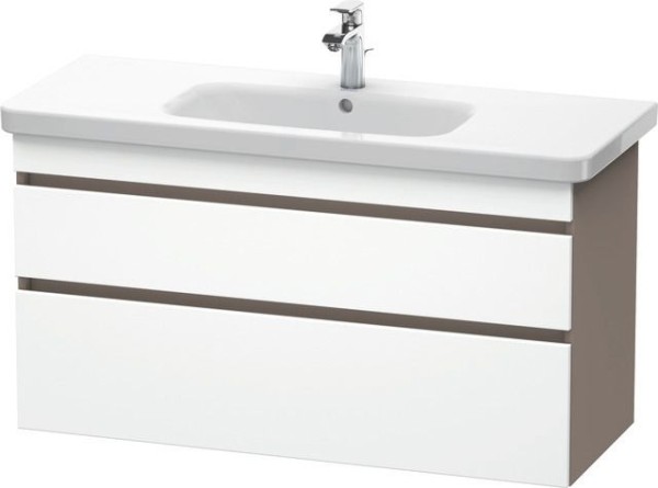 Duravit DuraStyle Waschtischunterbau wandhängend Weiß & Basalt Matt 1130x448x610 mm - DS649501843