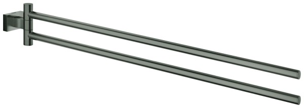 GROHE Handtuchhalter Essentials Cube 40624_1 2-armig 439mm hard graphite geb., 40624AL1