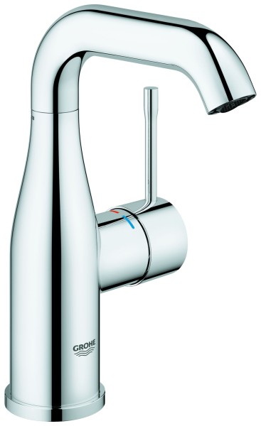 GROHE Waschtischarmatur Essence M-Size U-Auslauf glatter Körper chrom, 24176001