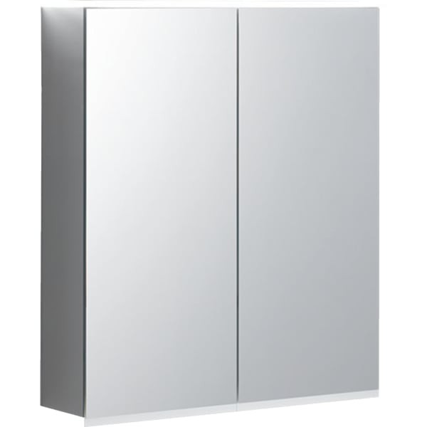 Geberit Option Plus Spiegelschrank m. Beleuchtung, zwei Türen, 60x70x17,2cm, 500593001