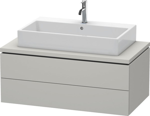 Duravit L-Cube Konsolenwaschtischunterbau wandhängend Betongrau Matt 1020x547x400 mm - LC581900707
