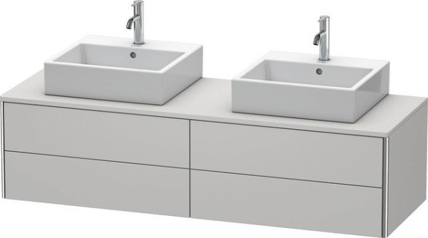 Duravit XSquare Konsolenwaschtischunterbau wandhängend Nordic Weiß Seidenmatt 1600x548x400 mm - XS49